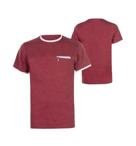 2025 plus récent Zipper Fashion Design respirant hommes t-shirt avec Logo personnalisé haute qualité coton tissu confortable hommes t-shirts - Product Image 1