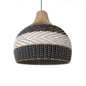 Pantalla de lámpara de ratán estilo Bali, decoración de luz de pedante al por mayor - Product Image 4