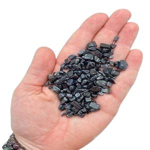 Wholesale Natural <b>Crystal</b> Quartz <b>Chips</b> Best Quality Bulk Healing Black Obsidian for Religious Table Decoration Best Quality - Product Image 1