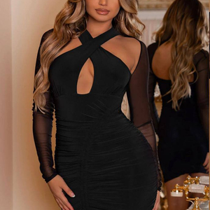 Robe portefeuille courte pour femme, vêtements de plage, imprimé Floral, style Boho, avec volants, manches courtes, Mini, portefeuille, été, collection 2022 - Product Image 1