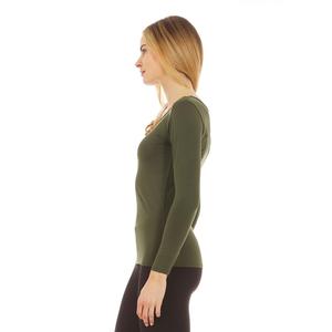 Camiseta térmica ultrasuave de compresión para mujer, Camisa ajustada de alta calidad con cuello redondo, ropa informal - Product Image 6