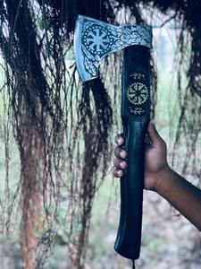 Handmade Custom Hatchet Viking <b>Axe</b> Tomahawk Survival Tactical Camping <b>Axe</b> Christmas Gift Pack - Product Image 6