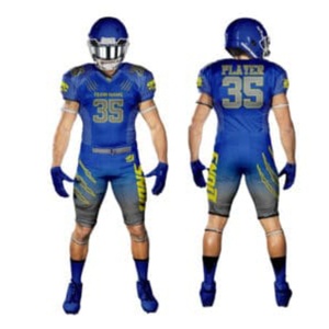 Collection d'uniformes de football américain Haute qualité, sublimation, logo brodé personnalisé, imprimé, maillots rembourrés courts grande taille - Product Image 5