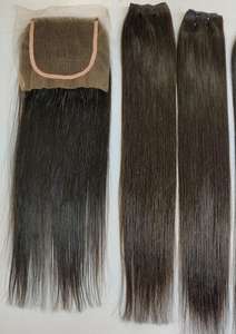 Encaje fino 100% pelo de visón cierre recto coletas frontales encaje Topper 5x5 extensiones y pelucas de cabello rubio ruso - Product Image 4