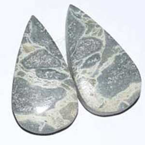 Paire de pierres précieuses jaspe en graphite naturel, 20 pièces, prix d'usine, taille libre, pour la fabrication de bijoux, bricolage - Product Image 1