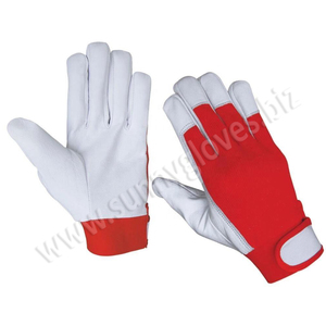 Best Quality Sale Wholesale Goatskin Cheap Price Leather Safety Working <b>Gloves</b> 2022 - Product Image 4