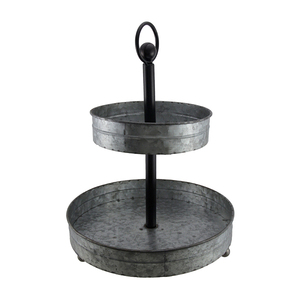 Présentoir à gâteaux en métal galvanisé pour table Porte-outils à gâteaux de table Outil de service réutilisable Support à gâteaux au design classique - Product Image 2