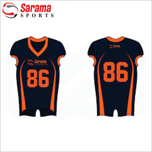 Conjunto de camiseta de fútbol americano con diseño y logotipo personalizados, - Product Image 1