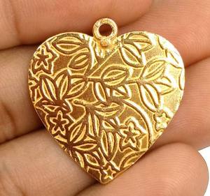 เครื่องประดับทองเหลืองชุบโรเดียมแกะสลักด้วยมือสำหรับทำเครื่องประดับ - Product Image 4