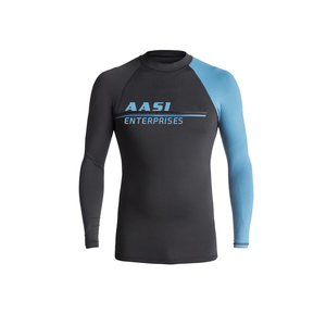 Rashguard unisexe à manches longues, coupe ajustée, compression, tissu en nylon et impression par sublimation - Product Image 5