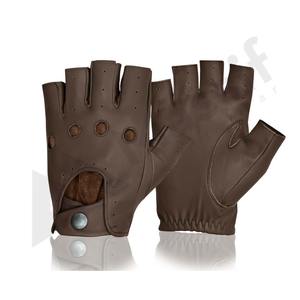 Comfortable and Soft Half-Finger <b>Leather</b> <b>Gloves</b> <b>for</b> Daily Use Winter Anti-Skid Fitness <b>Driving</b> <b>Gloves</b> - Product Image 1