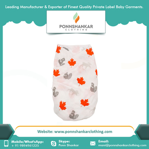 Customized Warm Soft 100% Cotton <b>Muslin</b> Baby <b>Swaddle</b> <b>Blanket</b> Wrap Set - Product Image 5