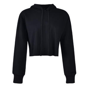 Crop Top Hoodies Fashionable Crop Top Hoodies Women With Name Brand Wholesale - Product Image 4