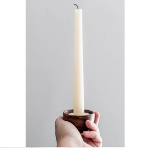 Support de bougies en bois sculpté à la main, bol à pâte décoratif, pour les cadeaux de noël, taille personnalisée, vaisselle de table, utilisation décorative - Product Image 2