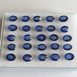 Pierre précieuse certifiée IGI en saphir bleu naturel de qualité AAA pour accessoires de bijoux - Product Image 1