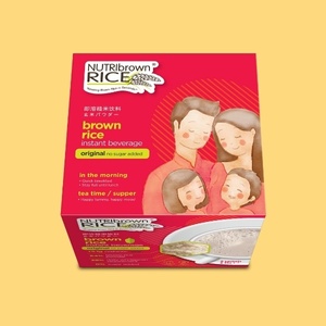 Disponible en Stock + Envío Rápido NutriBrown Rice Bebida Instantánea de Arroz Integral en Polvo Prebióticos Múltiples Sabores (Sachet de 35g) - Product Image 4