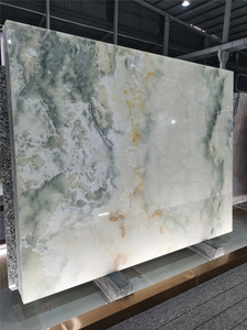 Wholesale Price Translucent <strong>White</strong> Jade Slab Polished Snow <strong>White</strong> Onyx <strong>Marble</strong> for Interior Wall - Product Image 5