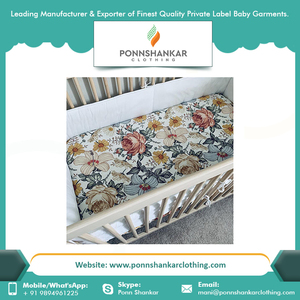 Good Quality Cotton Cartoon Pattern <b>Muslin</b> <b>Baby</b> Crib Sheet Accept Custom - Product Image 3