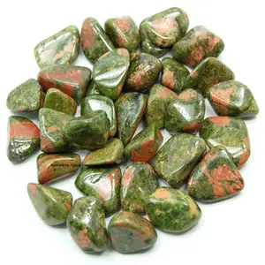 Unakite Tumbled Stone Wholesale natural crystal gemstone Agate Unakite Tumble Stones Bulk Unakite Tumbled Stones for home decor