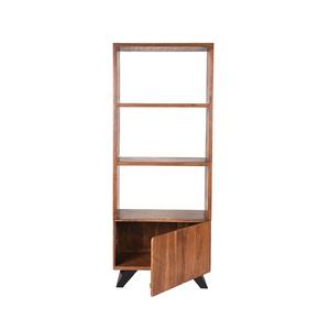 Meuble d'étagère en bois de manguier | Présentoir rétro industriel pour le rangement du salon ou du restaurant - Product Image 4