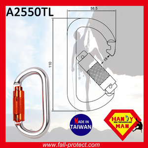 Mosquetón de Escalada en Forma de O con Cierre Giratorio de 25 KN Hecho de Aluminio - Product Image 4