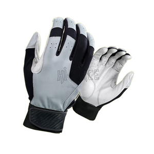 Customized Leather Non-Slip Softball Batting <b>Gloves</b> <b>with</b> Hook and Loop Closure High Quality Professional Team Player <b>Gloves</b> - Product Image 1