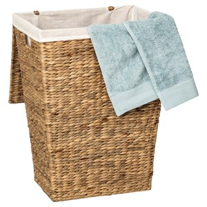 Wholesale Dirty <b>Clothes</b> <b>Storage</b> Basket Water Hyacinth Laundry Basket Non Irritation Non toxic Made In Vietnam - Product Image 2