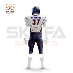 Ropa Deportiva sublimada personalizada, uniforme de fútbol americano de secado rápido de poliéster - Product Image 3