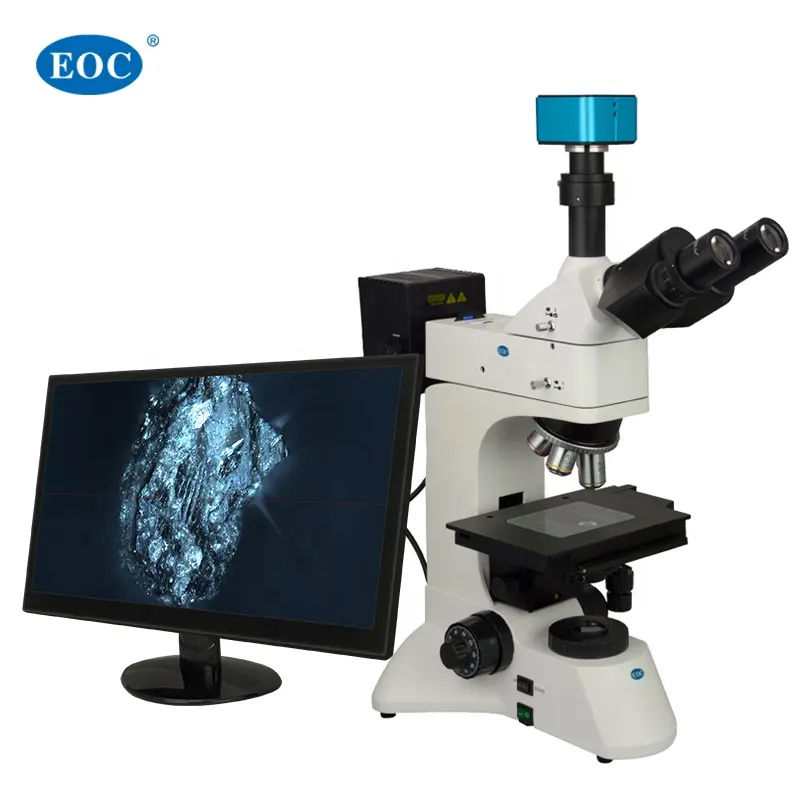 EOC 20 Mega Pixel USB3.0 Analisi Digitale Ottico Polarizzatore digitale metallografiche microscopio metallurgico con la macchina fotografica