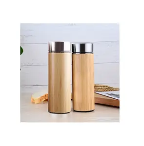Bamboo thermos flask with Tea Infuser Bottle Loose Leaf Strainer/ Bamboo thermos flask with High quality