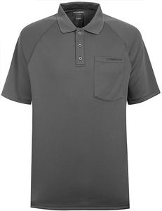 Chemise en piqué bleu uni T-shirt polo bleu solide fitness bleu professionnel Polo à manches courtes pour hommes Chemise respirante - Product Image 4