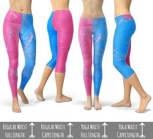 Pink or Blue Sleeping Beauty Inspired - Leggings in Capri or Full Length - Product Image 6