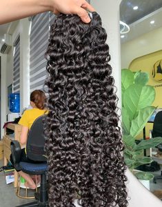 Cabello humano vietnamita rizado con cutícula alineada, tejido a máquina de doble y simple trama - Product Image 4