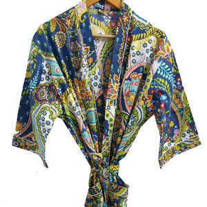 Kimonos pour femmes, cardigan de plage longue ouverte sur le devant à imprimé floral à la mode pour l'été, produit de première qualité de l'Inde, vente en gros - Product Image 1