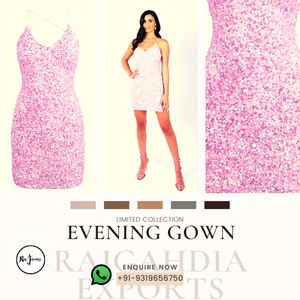 Vestido de noche con cuentas Vestido corto para fiesta - Product Image 4