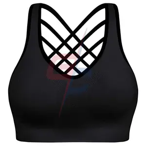 Reggiseno sportivo da donna Crop Top grazioso reggiseno imbottito, reggiseno Yoga regolabile, allenamento con cinturino elastico | Fornitore di abbigliamento per reggiseno Fitness