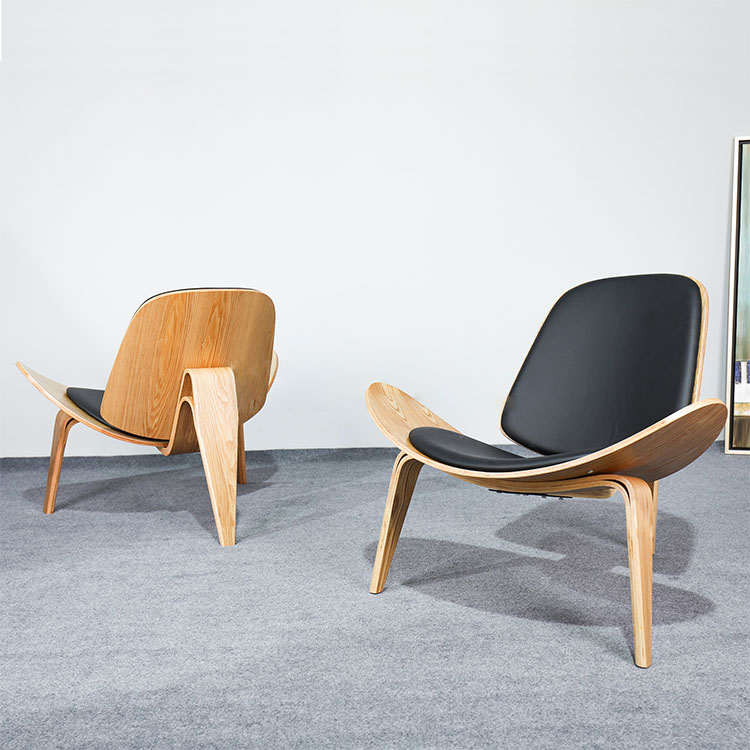 Новейший дизайн итальянский роскошный тканевый кожаный деревянный стул для отдыха в гостиной