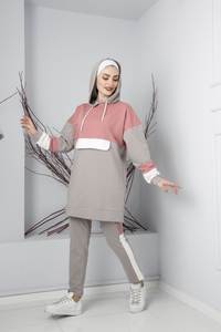 Nouvelle saison, vêtements de sport à capuche pour femmes, vêtements islamiques, abaya, kaftan, Dubaï, arabe, musulman, mode islamique, qualité turque - Product Image 3