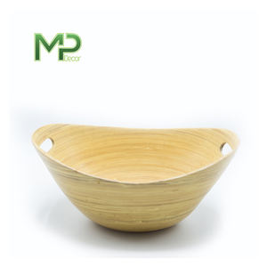 Bol en bambou personnalisable du Vietnam avec logo laser gravé gratuitement différentes tailles disponibles - Product Image 1