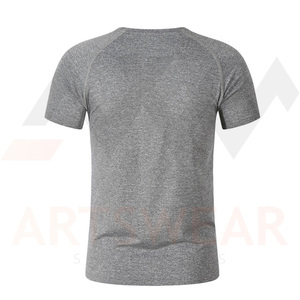Camiseta de Algodón Jersey Sólido para Hombre, Diseño de Logotipo Personalizado OEM, Peso Medio 220g, Manga Corta, Cuello Redondo, Corte Regular, Transpirable - Product Image 5