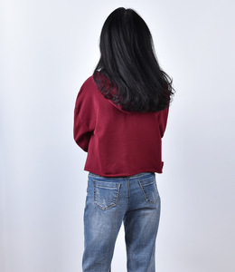 Sudaderas con capucha para mujer, top corto de alta calidad con diseño personalizado, novedad - Product Image 6