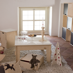 Made In Italy elegante Design personalizzabile portacandele In compensato di betulla di varie dimensioni per natale - Product Image 4