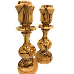 Diferentes diseños ecológicos de candelabros de madera, candelabros de madera natural en la India - Product Image 6