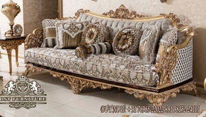 Juego de Sofás de Lujo para Sala de Estar, Estilo Real, Madera Tallada de Alta Gama, Sofá Clásico Europeo con Tallado, Juego de Sala de Estar, Reino Unido - Product Image 3