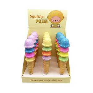 J173 PU Squishy <b>Ice</b> <b>Cream</b> <b>Ball</b> Pen Colorful Promotional Pen - Product Image 1
