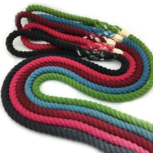 5ft Rope <b>Dog</b> <b>Leash</b> Ombre Braided 100% Cotton Multi-colored - Product Image 1