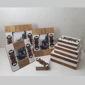 Cadre photo de luxe moderne pour table Cadre photo sculpté à la main Doué Design moderne Fait à la main Multiple - Product Image 3