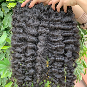 Extension de cheveux vietnamiens naturels 100%, cheveux humains vierges, bouclés, vierges, pour femmes noires, prix en gros - Product Image 1