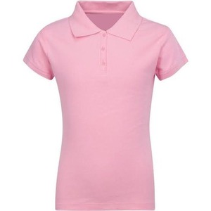 Alta calidad 100% algodón rosa mujer para Polo Casual manga corta para cuello de Polo estilo de punto comprimido orientado a la exportación - Product Image 3
