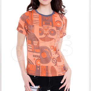Camiseta Corta para Mujer, de Algodón Grueso, Oversize, con Logotipo Personalizado, Corte Regular, Estilo Casual Urbano - Product Image 3